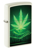 Zippo '' Cannabis Leaf'' Glow in The Dark Lighter