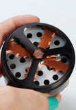 Black Leaf Propeller 4 Part Grinder - 62mm Black - Puff Puff Palace