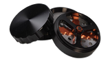 Black Leaf Propeller 4 Part Grinder - 62mm Black - Puff Puff Palace