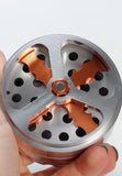 Black Leaf Propeller 4 Part Grinder - 62mm Silver - Puff Puff Palace