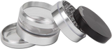 Kannastor Grey Mid Clear 4-part Grinder - Puff Puff Palace