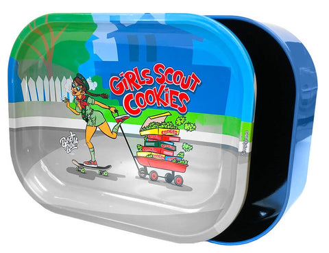 Best Buds Tin Stash Box & Rolling Tray - Girl Scout Cookies
