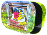 Best Buds Tin Stash Box & Rolling Tray - Strawberry Banana