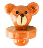 Black Leaf ''Bear'' Glass Carb Cap - Orange