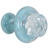 Black Leaf ''Spinner'' Glass Carb Cap - Blue