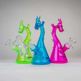 Black Leaf ''Dragon'' Oil & Herb Glass Bong - Pink