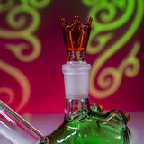 Black Leaf ''Frog King'' Small Glass Bong