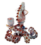 Black Leaf ''Octopus II'' Glass Bong Red