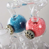 Black Leaf Glow In Dark Granulate Dab Rig Recycler