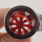 Black Leaf Herb Bowl With Integrated Screen Red
