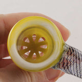 Black Leaf Herb Bowl With Integrated Screen Yellow
