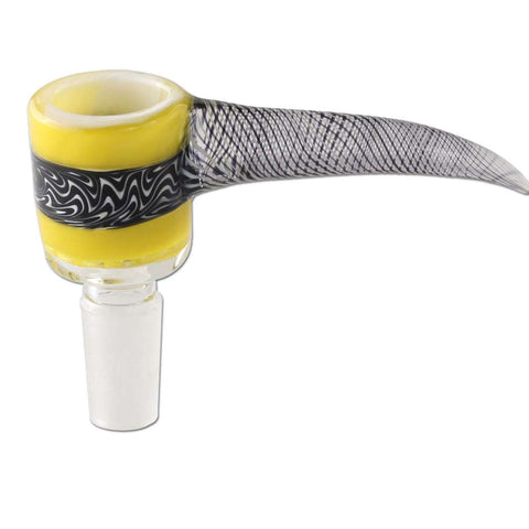 Black Leaf Herb Bowl With Integrated Screen Yellow
