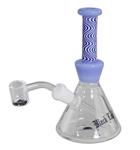 Black Leaf Oil Bong Dab Rig Blue