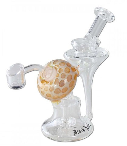 Black Leaf One Arm Recycler Amber Dab RIg
