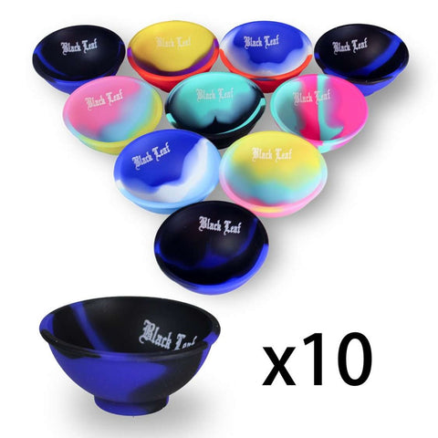 Black Leaf Silicone Bowls for Concentrates