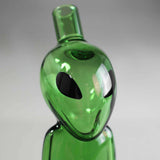 Black Leaf ''UFO Alien'' Small Glass Dab Rig Green