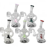 Blaze Dab Rig Recycler Bong Aquamarin