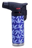 Blue Flame ''Leaves'' Single Torch Lighter - Colour Mix