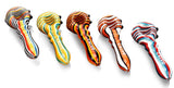 Calvo ''Circled Spoon'' Glass Smoking Pipe - Rainbow