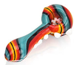 Calvo ''Thick Spoon'' Glass Smoking Pipe - Multicolour