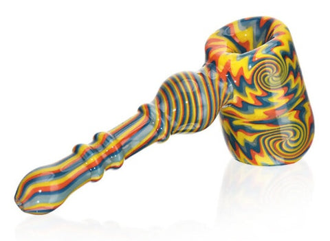 Calvo ''Hammer'' Wig Wag Glass Smoking Pipe Multicolour