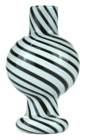Calvo ''Stripe'' Glass Carb Cap Black/White