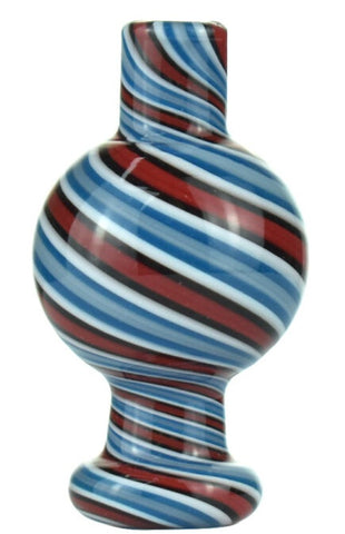 Calvo ''Stripe'' Glass Carb Cap Blue/Red