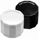 Champ High ''Dodecagon'' Metal 4-Part Herb Grinder 50mm - Black
