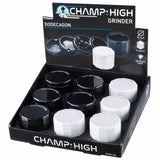 Champ High ''Dodecagon'' Metal 4-Part Herb Grinder 50mm - White