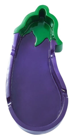Champ High ''Food'' Decorative Tabletop Ashtray - Eggplant
