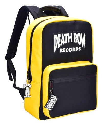 Death Row Records Smell Proof Throw Backpack - Black/Yellow