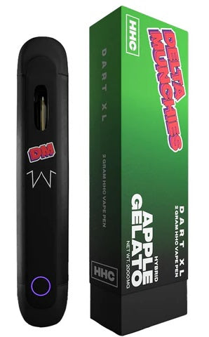 Delta Munchies ''Dart XL'' HHC Vape 2ml - Apple Gelato