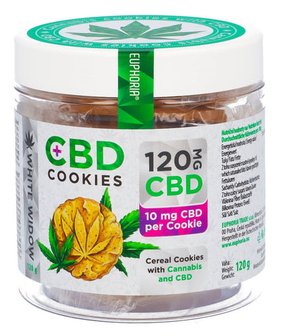 Euphoria Cannabis Cookies 120mg CBD - White Widow