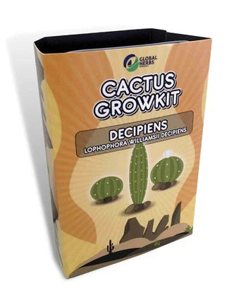 Global Herbs ''Lophora Decipiens'' Peyote Cactus Growkit