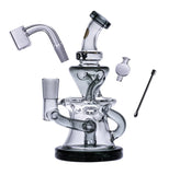 Goody Glass ''Miss Swiss'' Mini Dab Rig - Smoke