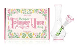 Hemper ''Flower Vase'' Glass Bong Green/Pink