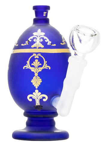 Hemper ''Jeweled Egg'' Fabergé Style Glass Bong Blue