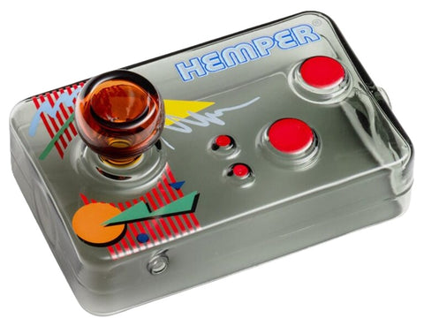Hemper ''Arcade Controller'' Vintage Style Glass Hand Pipe