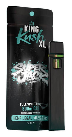 King Kush XL 800mg CBD Disposable Vape Pen - Super Jack