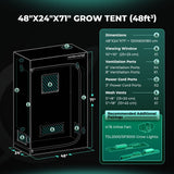 MarsHydro TSL 2000 LED Light Grow 120x60x180cm Indoor Full Tent Kit