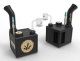 Piecemaker ''Cube'' Silicone Dab Rig Black