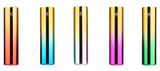 Prof Pocket ''Gold Gradient'' Metal Lighter - Gold/Red