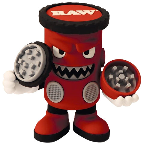 RAW ''Grindor'' Silicone Grinder & Stash Can Figure Red