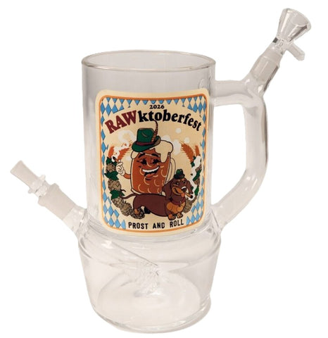 RAW ''Rawktoberfest'' Glass Bong With Drinking Mug