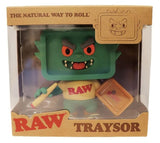 RAW ''Traysor'' Rolling Tray With Storage Figure