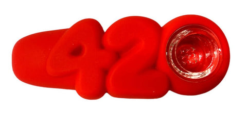 Uban Crew ''420 Red'' Silicone Pipe