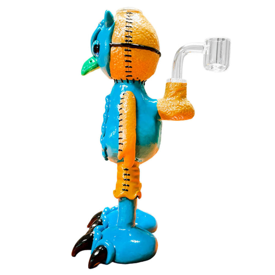Urban Crew ''Blue Bird'' Clay Glass Dab Rig • Buy Now | Puff Puff Palace