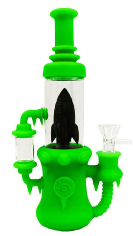 Urban Crew ''Rocket Ship'' Glass Silicone Bong