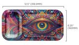 V-Syndicate ''Duotray'' Metal Rolling Tray With Stash Box - Eye