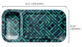 V-Syndicate ''Duotray'' Metal Rolling Tray With Stash Box - Stacked